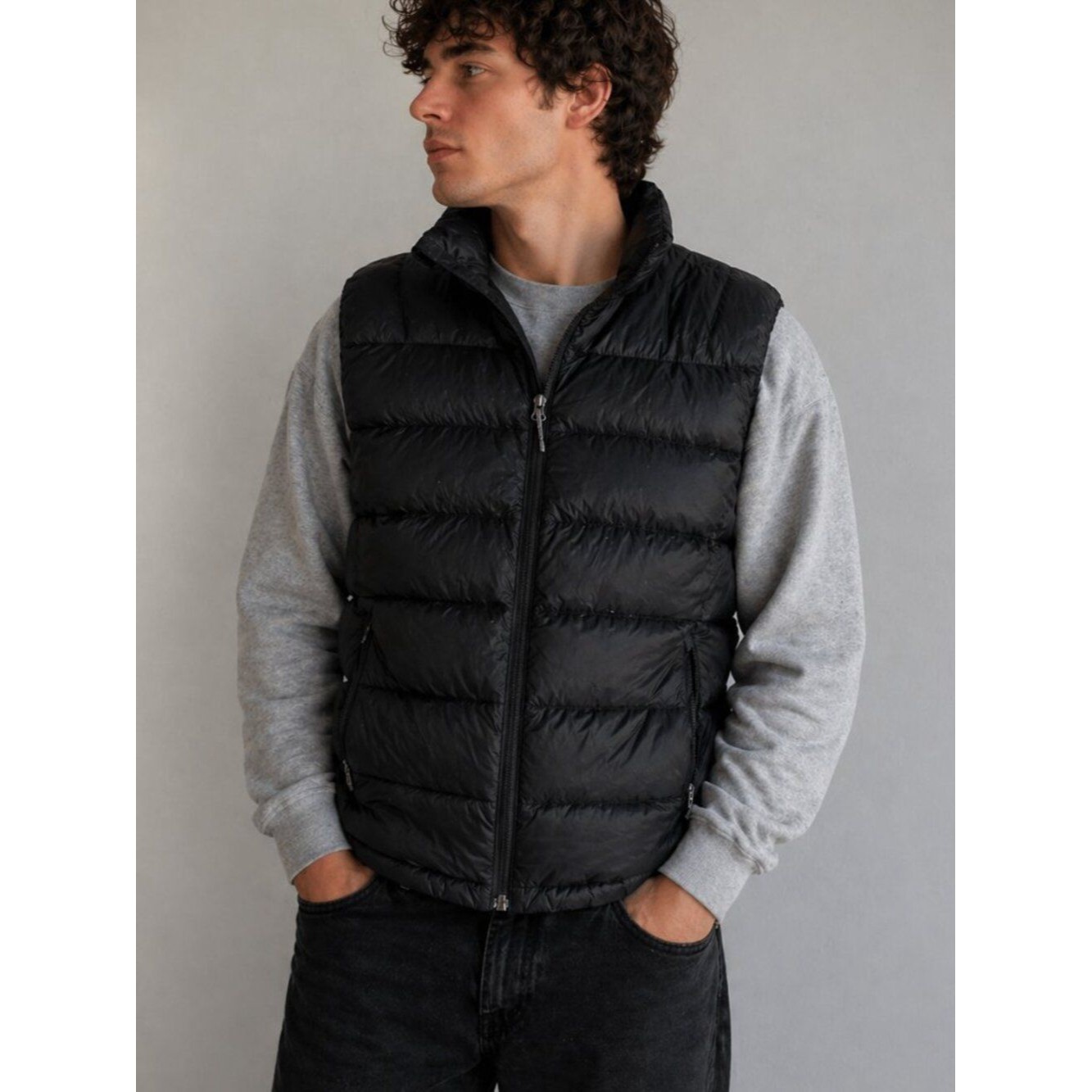 Rei Co-Op Vest Mens Xl Black 650 Down Puffer Quilted Full Zip Lightweight